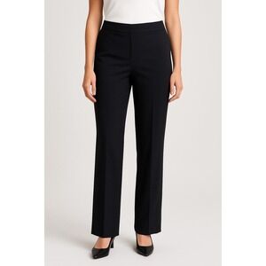 Talbots Petites Black Dress Pants Size 8P wool Lined Classic Career Work comfort